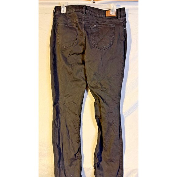 Lee Womens Plus 18 Tall Long Black Stretch Jeans Boot Cut Mid Rise Regular 18W - Picture 1 of 2